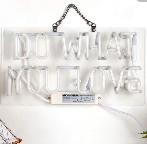 REAL NEON Do What You Love Window/Dorm/Cafe/Party/Porch/Room Decor/Night Light - Picture 4 of 9